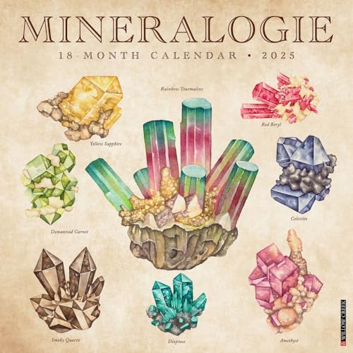Mineralologie 2025 12 X 12 Wall Calendar