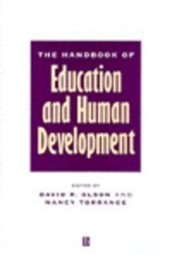The Handbook of Education and Human Development