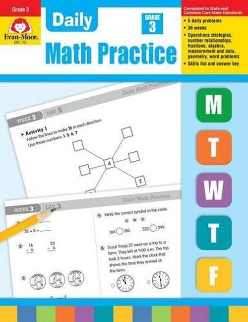 Daily Math Practice, Grade 3 Te