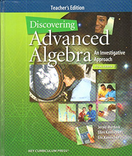 Discovering Advanced Algebra An Investigative Approach To Algebra