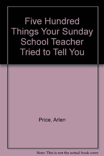 500 Things Your Sunday School