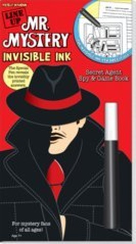 Yes & Know "Mr Mystery - Line Up" Invisible Ink Secret Agent Spy & Game Book