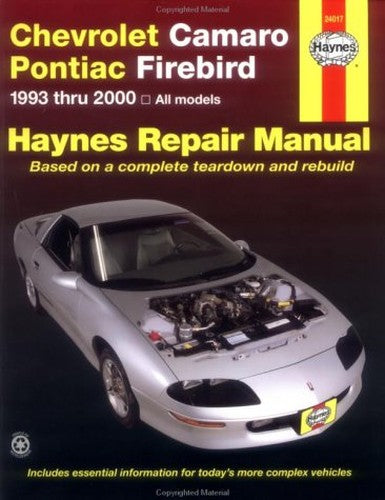 Chevrolet Camaro & Pontiac Firebird Automotive Repair Manual