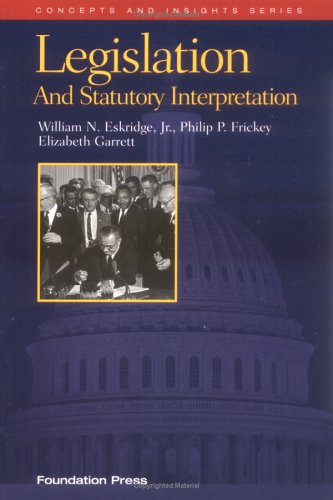 Legislation and Statutory Interpretation