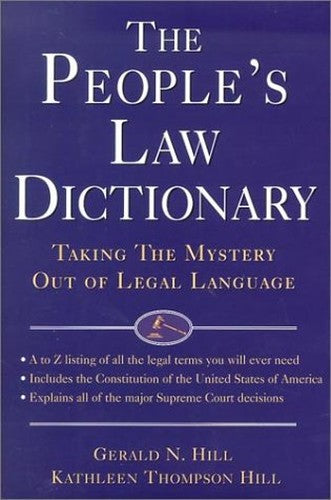 The People's Law Dictionary
