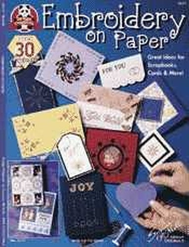 Embroidery on Paper Design Originals Can Do Crafts