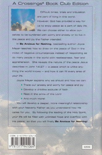 Be Anxious for Nothing