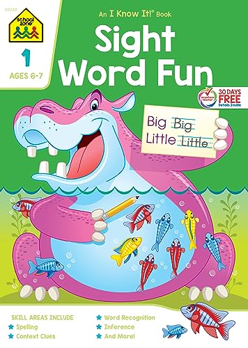 School Zone Sight Word Fun Grade 1 Workbook