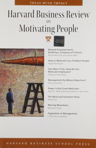"Harvard Business Review" on Motivating People