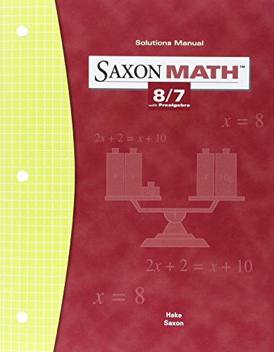 Saxon Math 8/7
