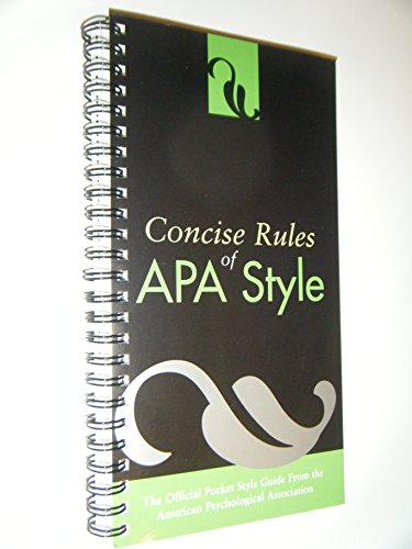 Concise Rules of APA Style