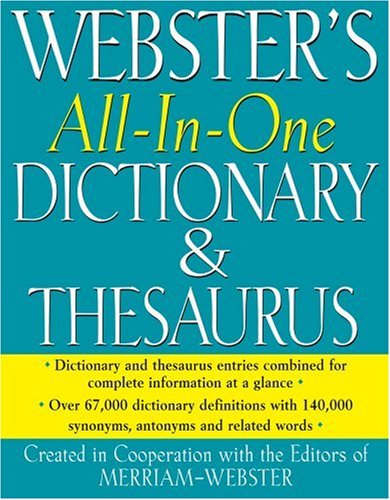Webster's All-In-One Dictionary & Thesaurus