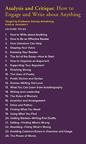 Analysis and Critique: How to Engage and Write about Anything