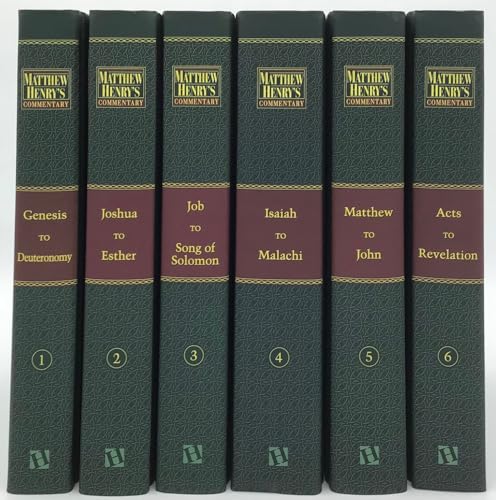 Matthew Henry's Commentary on the Whole Bible, Complete 6-Volume Set