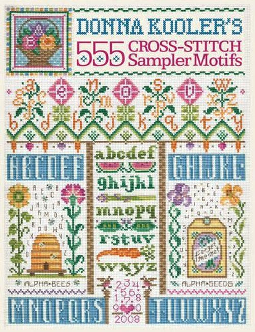 Donna Kooler's 555 Cross-stitch Sampler Motifs