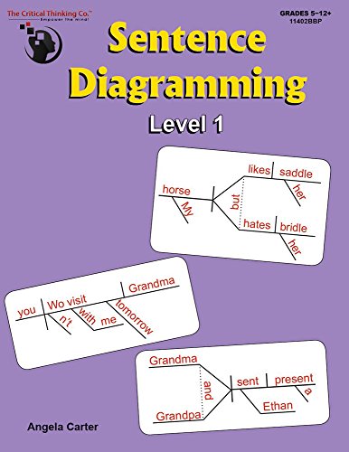 Sentence Diagramming Level 1 Workbook - Breakdown and Learn the Underlying Structure of Sentences (Grades 5-12+)