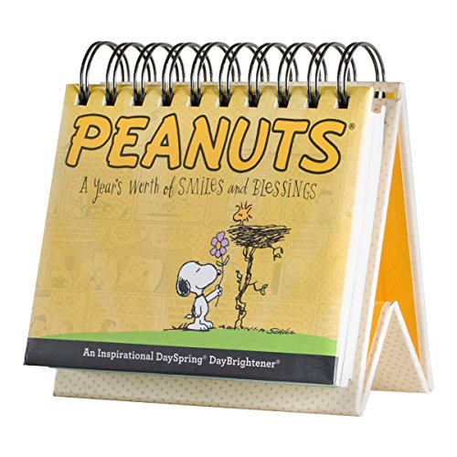 DaySpring Charles Schulz's Peanuts DayBrightener Perpetual Flip Calendar, 366 Days of Inspiration (75668)