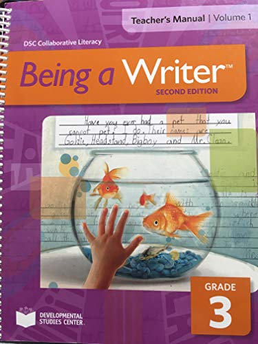 Being A Writer Teachers Manual vol 1 Grade 3 2nd edition