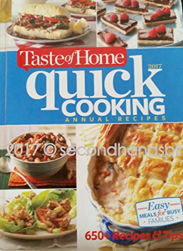 Taste of Home Quick Cooking Annual Recipes 2017