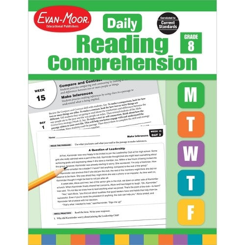 Daily Reading Comprehension, Grade 8 Te