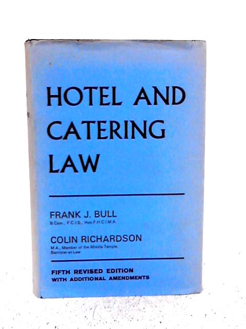 Hotel And Catering Law