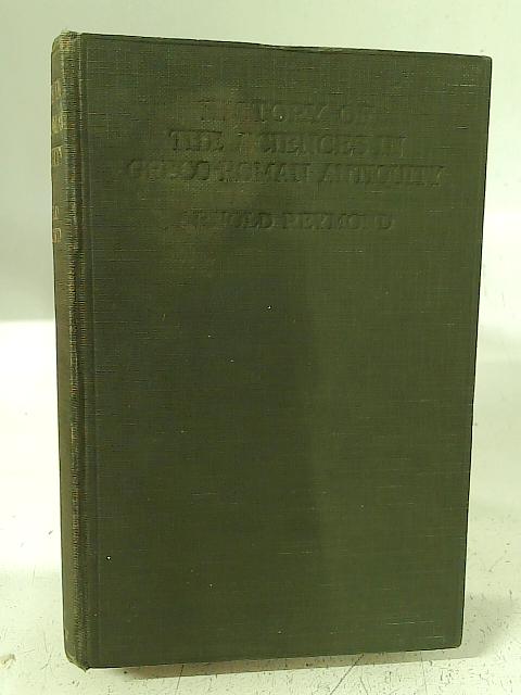 History of the Sciences in Greco-Roman Antiquity
