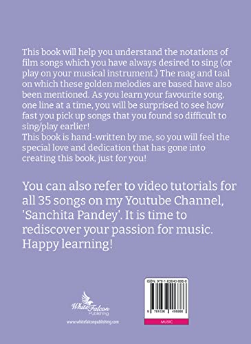 Sanchita's Bollywood Song Notations - Book 2 (Hindi)