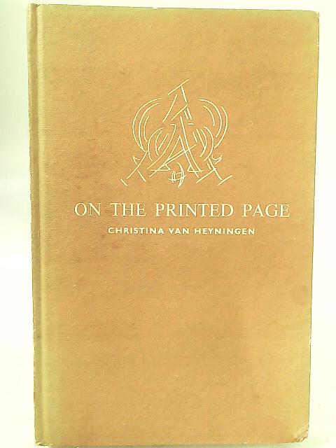 On the Printed Page