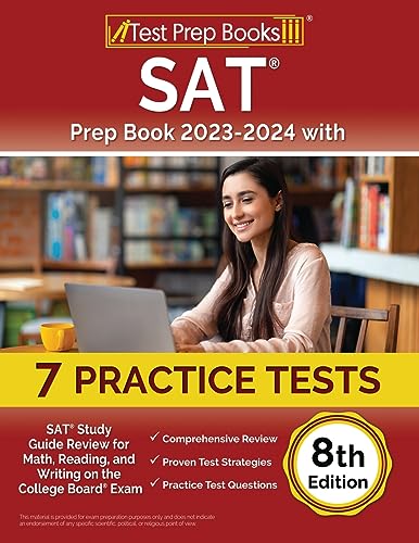 SAT Prep Book 2023-2024 with 7 Practice Tests
