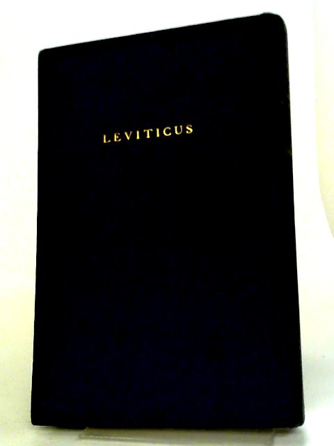 Pentateuch And Haftorahs. Hebrew Text, English Translation With Commentary: Leviticus
