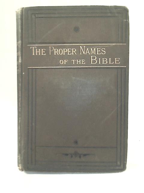The Proper Names of The Bible
