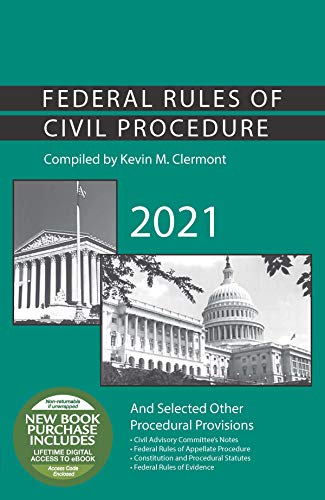 Federal Rules of Civil Procedure and Selected Other Procedural Provisions, 2021
