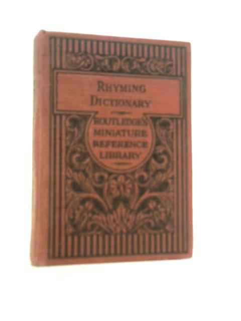 A Compact Rhyming Dictionary