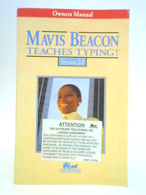 Mavis Beacon Teaches Typing Version 2.0 Owner's Manual