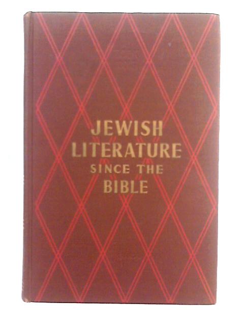 Jewish Literature Since the Bible, Book One
