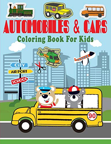 Automobiles & Cars Coloring Book For Kids