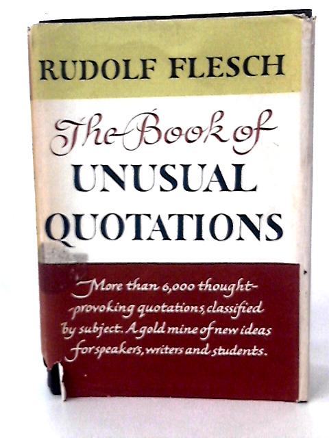 Book of Unusual Quotations - english