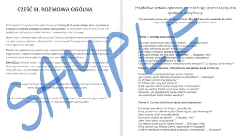 GCSE Polish Speaking COMPLETE REVISION AND PRACTICE