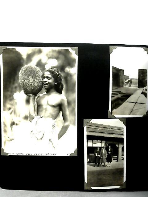 Vintage c. 1938 Photo Album Family Holidays Abroad Including New York, Ceylon, Jerusalem, Pompeii, Hong Kong, New Zealand