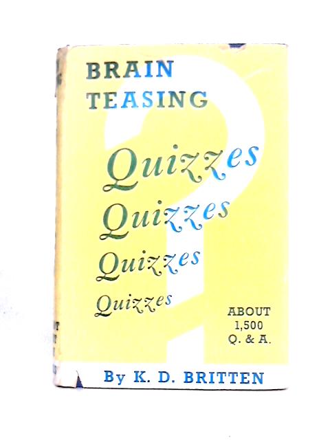 Brain Teasing Quizzes (Right Way Books)