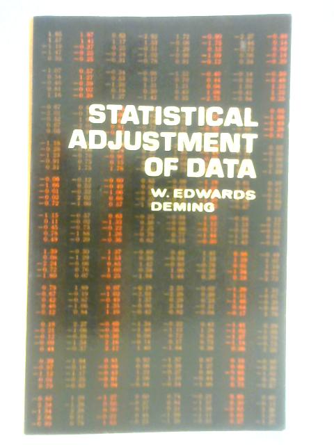 Statistical Adjustment of Data