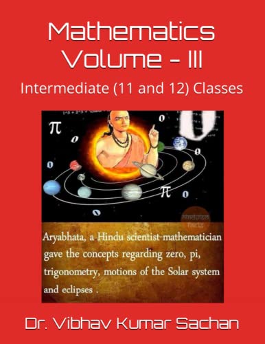 Mathematics Volume - III