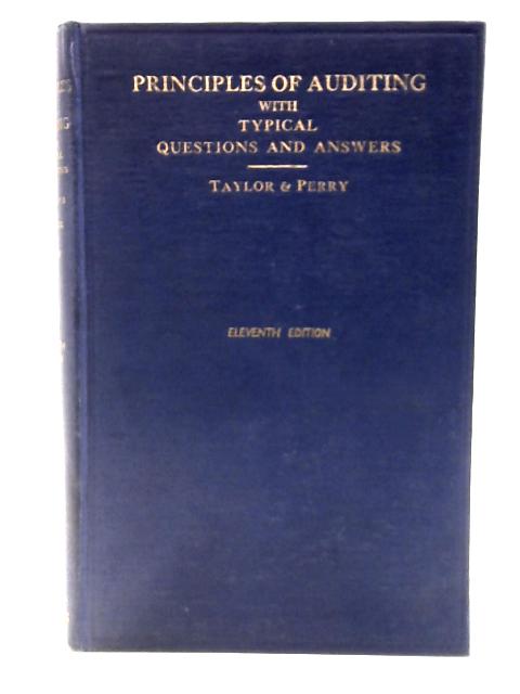 Principles of Auditing With Typical Questions & Answers.