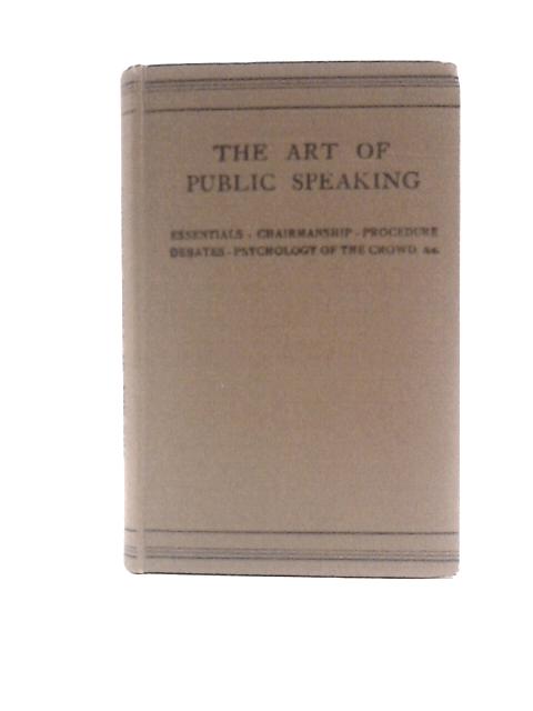 The Art of Public Speaking