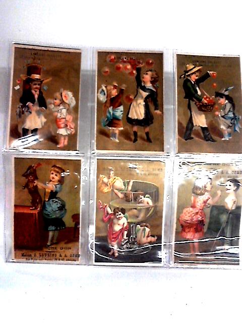 Six Vintage Dutch Advertising Cards