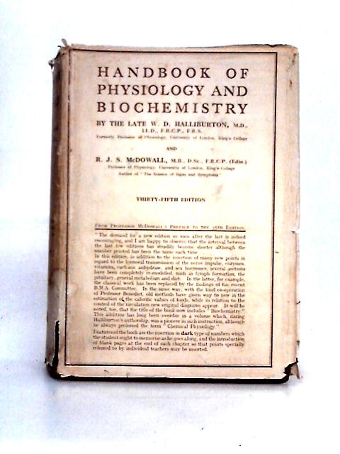 Handbook Of Physiology And Biochemistry