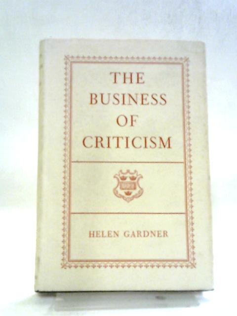 The Business of Criticism