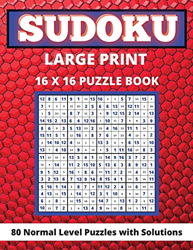 Sudoku Large Print 16x 16