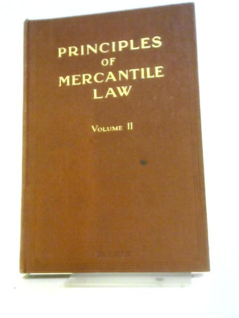 Principles of Mercantile Law Volume 2