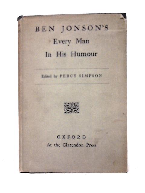 Ben Jonson's Every Man In His Humour